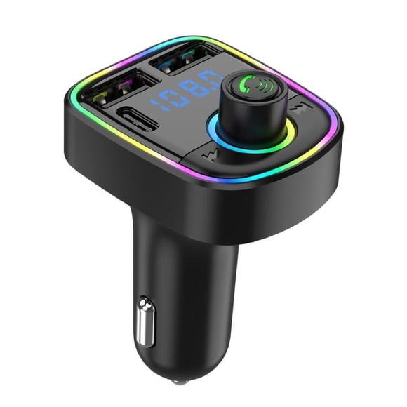 Feltree Bluetooth FM Transmitter Wireless Radio Adapter Car Kit with USB Charging Car Charger MP3 Player