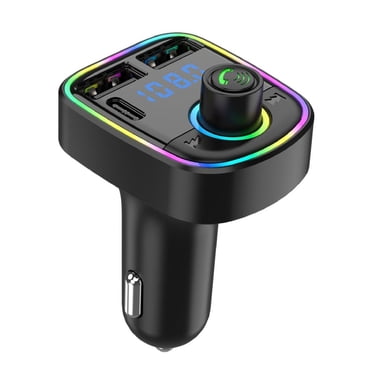 Feltree Émetteur FM Bluetooth Adaptateur Radio Sans Fil Kit pour Voiture avec Chargement USB Chargeur de Voiture Lecteur MP3
