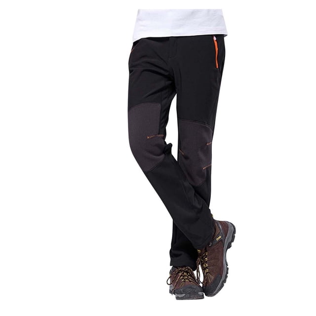 Men‘s Insulated Bib Overalls Solid Color Pocket Trousers Waterproof Snow Pants