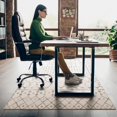 thumbnail image 3 of Office Chair Mat for Hardwood & Tile Floor,Boho Moroccan 60"x48" Computer Chair Mat for Rolling Chairs Carpet, Under Desk Non Slip Gaming Rug, Low-Pile Rubber Backing Large Protector Mat, 3 of 4