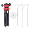 thumbnail image 2 of 2.4 Inch Adjustable Height Tripod Stand with Adapter for Mini Antenna, 360 Angle Adjustment, Lightweight Design, Aluminum Alloy Base for Signal Reception, Nylon Material,, 2 of 7