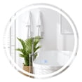 thumbnail image 1 of Costway 32"x32" LED Bathroom Mirror with 3-Color Dimmable Lights Time/Temp Display, 1 of 10