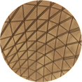 thumbnail image 1 of Ahgly Company Machine Washable Indoor Round Transitional Saddle Brown Area Rugs, 8' Round, 1 of 7