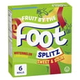 thumbnail image 1 of Fruit By The Foot Splitz Fruit Flavoured Snacks Watermelon Lemonade, 6 Rolls, 128 g, 1 of 8