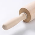 thumbnail image 4 of Qonioi 17 Inch Wooden Rolling Pin with Rotating Handles, Ergonomic Dough Roller for Baking, Smooth Non-Stick Wooden Rolling Pin for Pizza Pastries Bread Cookies, Multi-Functional Kitchen Tool for, 4 of 7