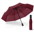 thumbnail image 2 of SuoKom Compact Fully Automatic Travel Umbrella Wind and Umbrella Protection Umbrella Men & Women Umbrellas, 2 of 5