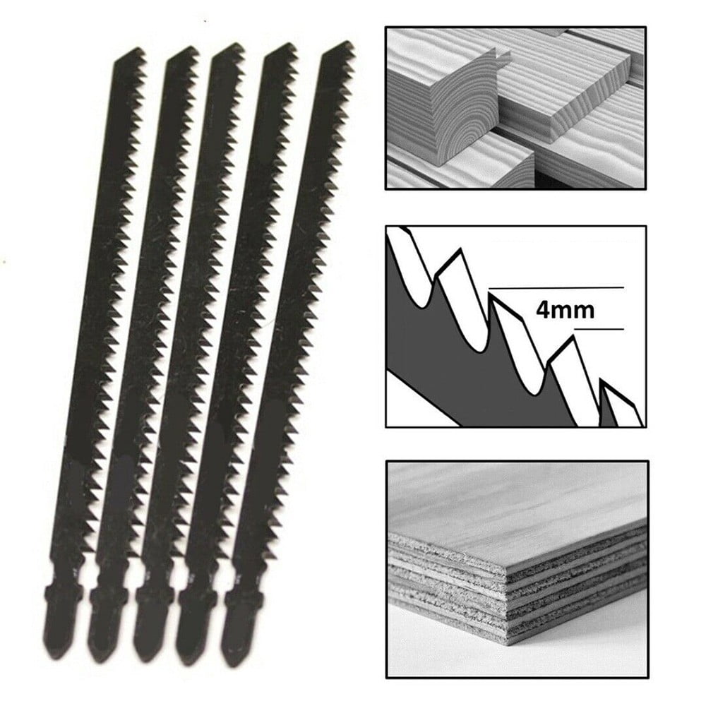 6pcs Jig Saw Blade With T-axis Extra Length 180mm For Wood T744D
