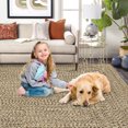 thumbnail image 3 of Braided Runner Rug – 2x6ft, Machine Washable, Non-Slip, Mark Resistant Carpet for Hallway, Entryway, Bedroom, Kitchen, Modern Farmhouse Weave – Beige, USA, 3 of 8