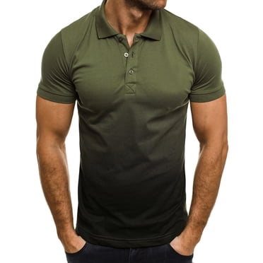 BADHUB T-Shirts pour Hommes Été T-shirt Col Rond Tendance Dégradé Imprimé Manches Courtes T-Shirts pour Hommes Coupe Ample Décontractée Tee Léger Offres de Vacances