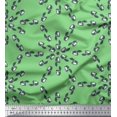 thumbnail image 1 of Soimoi Green Velvet Fabric Cat Animal Fabric Prints By Yard 60 Inch Wide, 1 of 3
