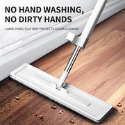 EGNMCR Mop Broom Broom and Dust Pan Large Rotary Handless Flat Mop For Household Water Absorption, Lazy Person Mopping, Tool Mop mop mop