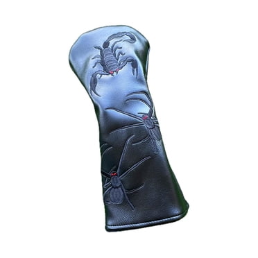 Golf Club Head Cover Wear Resistant Transport Protection Golf Hybrid Head Covers BlackDriver33.5x15cm