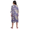 thumbnail image 4 of Moomaya Robe de Nuit Longue Jusqu'au Genou à Patte de Boutonnage pour Femmes, Imprimée, 4 of 6