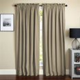 thumbnail image 1 of Blazing Needles Twill Drapery Panel (Set of 2), 84" by 52", Toffee, 1 of 2