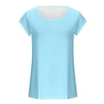 thumbnail image 4 of AherBiu Débardeurs Décontractés pour Femmes T-Shirts d'Été à Col Rond Tendance Sans Manches Coupe Ample Fluides Débardeur, 4 of 6