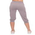 thumbnail image 3 of CHOK Pantalon Cargo Jogger Décontracté Super Doux pour Femmes Noir G, 3 of 6