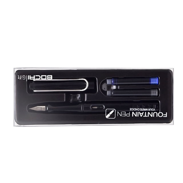 Refillable Pen,Refillable Fountain Pen with Fountain Penwith Ink Cartridge Nib Fountain Pen Reliable and Durable
