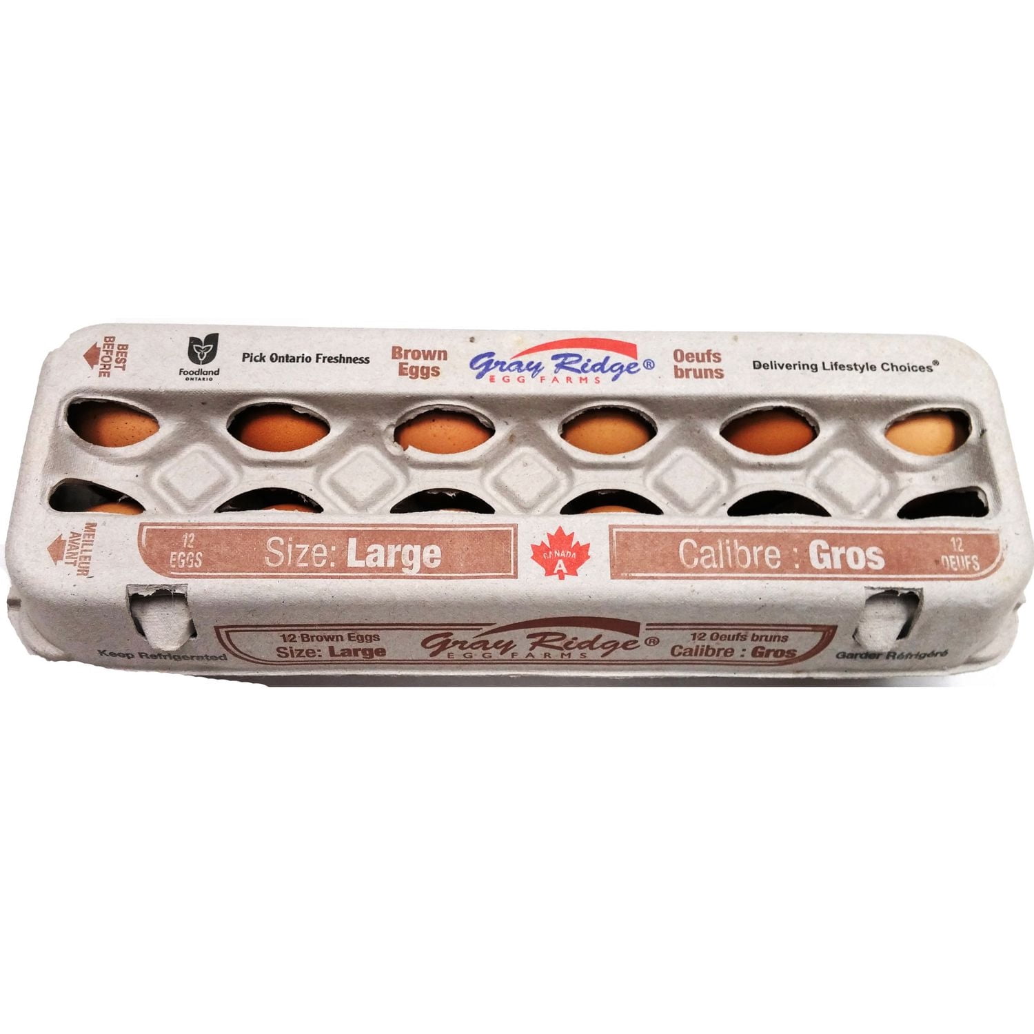 Gray Ridge Gros Bruns 12 Œufs