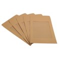 thumbnail image 1 of Unique Bargains A4 Clear Single Sided Mailing Photos Full Face Window Envelopes, Brown 10 Pack, 1 of 5