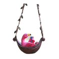 thumbnail image 2 of Abbracc Hanging Hammock Swing Animal Statue Animal Sculpture for Car Rearview Mirror Flamingo, 2 of 9