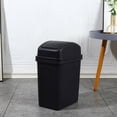 thumbnail image 1 of EGNMCR Trash Can Kitchen Trash Can Household Garbage Cans Living Room Kitchen Seam Thickened Shaking Lid Press Large Capacity Plastic Cream Wind With Lid Garbage Cans garbage bin, 1 of 3