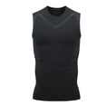 thumbnail image 2 of RKSTN Mens Tank Top Ionic Slashes Shaping Sleeveless Compression Shirts Solid Color Crew Neck Lightweight Comfortable Fitness Running Bodybuilding Shirts, 2 of 4