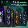 thumbnail image 3 of AQVIN AQ30 Gaming PC | NVIDIA GeForce RTX 3050 GDDR6 6GB | Intel Core i7 CPU | 1TB NVMe SSD Storage | 16GB DDR4 RAM | Windows 11 Pro | RGB Gaming Keyboard Mouse | Built-in WIFI - Black, 3 of 5