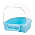 thumbnail image 1 of lionlar Pet Bird Bath Box Bathing Tub Bath Box Shower Caged Parrot Bathing Tub for Small Blue, 1 of 9