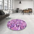 thumbnail image 4 of Ahgly Tapis Rectangulaire Lavable en Machine Intérieur Transitionnel Orchidée Violet, 8 Pieds x 10 Pieds, 4 of 7