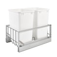 thumbnail image 1 of Rev-A-Shelf Double Pullout 35 Qt Trash Can with Soft-Close, 5349-18DM-2, 1 of 9
