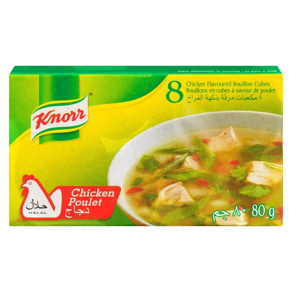 Knorr Knoor Cubes de Bouillon à Saveur de Poulet Halal