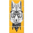 thumbnail image 2 of Funny Fox with Formal Glasses - Contemporary Animal Art Canvas, 2 of 3