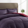 thumbnail image 2 of Nestl Ensemble de Couette Réversible, Ensemble de Couette Très Grand/Cal Très Grand, Rouge/aubergine, 2 of 6