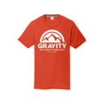 thumbnail image 1 of Gravity Outdoor Co. Youth Performance T-Shirt - White Logo - Orange - Large, 1 of 2