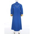 thumbnail image 4 of iiniim Homme Moine Médiéval Renaissance Prêtre Longue Robe Église Culte Halloween Fête Cosplay Costume Bleu Royal TG, 4 of 7