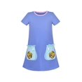 thumbnail image 1 of Robe T-Shirt Fille Poisson Grande Poche Manches Courtes Coton Décontractée 4 Ans, 1 of 1