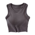 thumbnail image 1 of SwiftWear Womens U Back Sports Shaping Bras Padded High Neck Crop Workout Cotton Tank Tops, 1 of 6