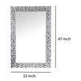 thumbnail image 5 of Benzara BM207526 Sparkling Wall Decor with Beveled Edges & Faux Gem Inlay, Silver, 5 of 5