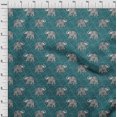 thumbnail image 3 of oneOone Cotton Poplin Fabric Elephant Block Fabric Prints By Yard 56 Inch Wide, 3 of 4
