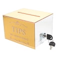 thumbnail image 1 of Miangastore Acrylic Tip Collection Box With Lock Money Storage Container Suggestion Box Raffle Cash Box For Bartender Bars Restaurants, 1 of 8