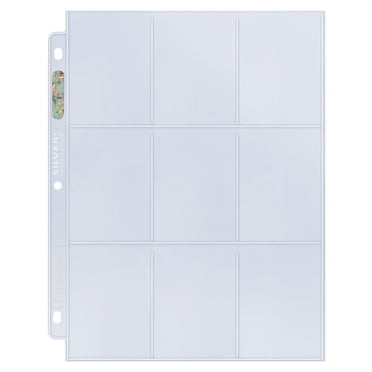 Ultra PRO Silver Series 9-Pocket Refill Pages pour Standard Size Cards 25ct