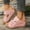 Pink, variant on Gspmoly Women Slides, Women's Fashion Casual Summer New Solid Color Fish Mouth Roman Thick Bottom Wedge Heels Shower Slides Brown 40