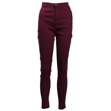 Jeans Moulants Taille Haute pour Femmes en Denim Extensible Jeggings Pantalons Pantalons Crayon