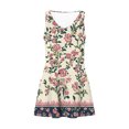 thumbnail image 4 of Ovzne Robes pour Femmes 2025 Robe pour Femme Robe d'Été Décontractée pour Femme Mode Imprimée avec Poche Sans Manches à Col en V Robe Grande Taille Robe Maxi Imprimée Liquidation, 4 of 5