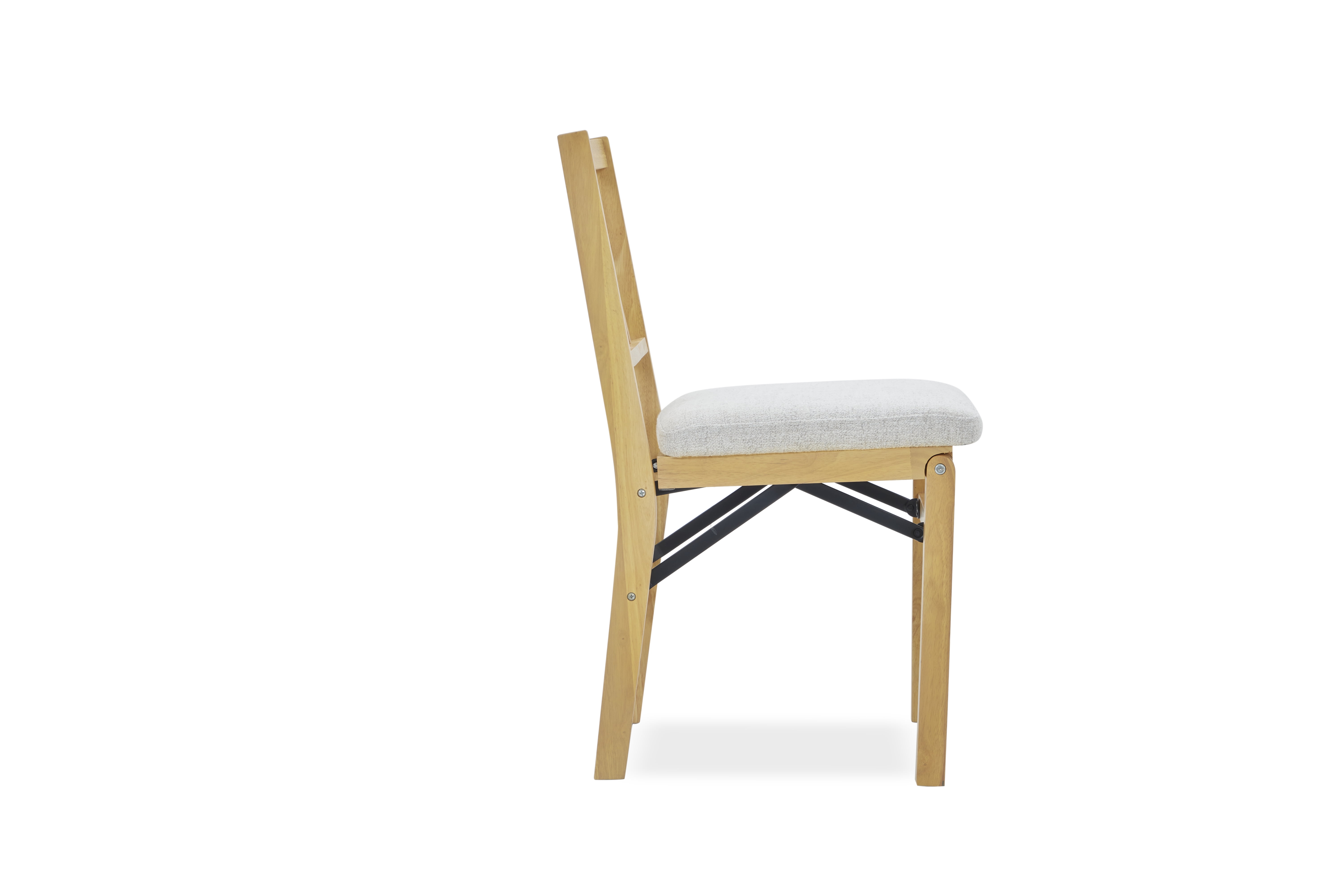 Mainstays Basic Folding  Fabric Chair 2PK-Wheat