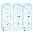 thumbnail image 1 of Unique Bargains 3pcs Unbreakable Flexible Rulers 15cm/6' Double Scale Shatterproof Folding Plastic Ruler, Light Blue, 1 of 6