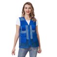 thumbnail image 3 of TOPTIE Adult Mesh Vest Zipper Supermarket Team Volunteer Multi-pocket Uniform Vest, 3 of 6