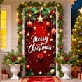thumbnail image 2 of Qiulaii 2 Pcs Rideau de Porte de Noël Festif avec Père Noël, Décoration de Fête en Polyester pour Porte d'Entrée, Mur et Fête, Décor Intérieur Réutilisable 35*71 Po, 2 of 6