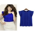 thumbnail image 1 of MesaSe Blouse Sans Manches Décontractée à Manches Courtes pour Femmes Été pour Bureau Taille P-TG, 1 of 5