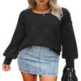 thumbnail image 2 of Stylish and Warm Women‘s Pullover with Ruched Detailing, 2 of 5